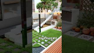 Refreshing and comfortable garden design can be exquisite in a small area Garden design Villa ga [upl. by Aerua]