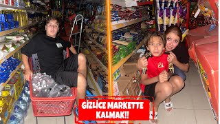 GECE GİZLİCE MARKETTE KALMAK [upl. by Yatnahc]