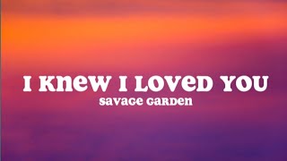 I Knew I Loved You  Savage Garden REYNE COVER [upl. by Saied]