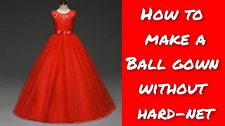 How to sew FLOWER GIRL Dress  BALL GOWN [upl. by Wilton]