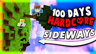 We Survived 100 Days with Sideways Gravity in Hardcore Minecraft [upl. by Itteb]