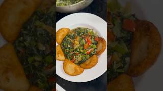 Steam Callaloo amp Saltfish Fry Ovah Boil Dumpling [upl. by Shushan884]