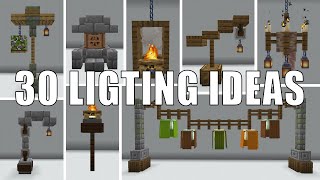 Minecraft How to Build Inspirational Lighting  Lighting Design Ideas [upl. by Yaron]