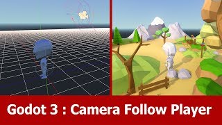 Godot 3  Camera Follow Player [upl. by Leavelle]