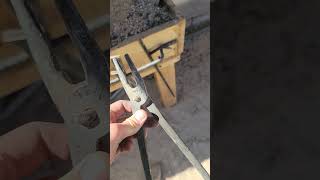 New tong rack for new tongs in the blacksmith shop [upl. by Oyek]