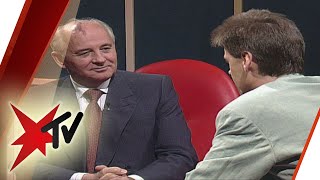 Michail Gorbatschows erstes LiveInterview im deutschen Fernsehen  stern TV Talk [upl. by Anaidiriv]