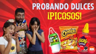 Probando dulces picosos [upl. by Ahsiekyt]