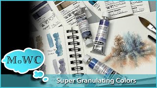 Review Schmincke Super Granulating Watercolors  Tips for Using Granulation [upl. by Viguerie]