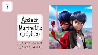 Guess The MIRACULOUS Character By EMOJI Quiz [upl. by Mochun]