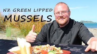 How To Cook Green Lipped Mussels beach to bbq [upl. by Puritan]