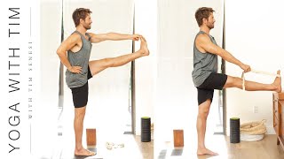 How To Extended Hand to Big Toe Pose Utthita Hasta Padangusthasana  Yoga With Tim [upl. by Sauer]