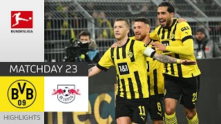 BVB Makes It 1010  Borussia Dortmund  RB Leipzig 21  Highlights MD 23 – Bundesliga 2223 [upl. by East825]