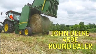 John Deere 459E Round Baler Easy to Operate [upl. by Twedy575]