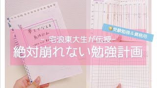 《受験勉強・資格編》夢をかなえる勉強計画の立て方｜宅浪東大生の崩れないスケジュール🌸 [upl. by Fezoj]