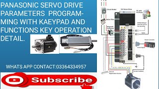 PANASONIC SERVO DRIVE PROGRAMMING amp CONTROL WIRINGHOW TO DO PANASONIC SERVO PARAMETERS WIRING [upl. by Ichabod481]