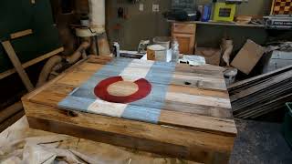 Making a dartboard cabinet out of old fence wood [upl. by Iral28]