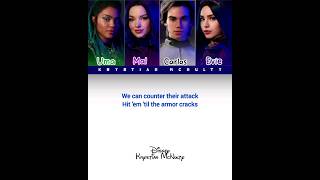 Descendants quotNight Fallsquot Color Coded Lyrics descendants disney krystianmcnulty [upl. by Iver]