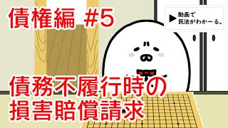 民法 債権編5 「債務不履行時の損害賠償請求」解説 【行政書士試験対策】 [upl. by Afihtan]