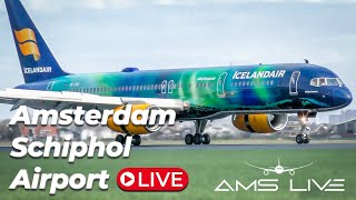 Schiphol Airport Live  Monday 18th Mar 2024 [upl. by Ogawa]