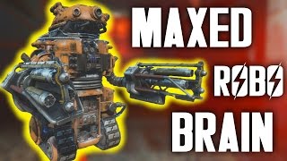 Fallout 4 Automatron  Maxed Robobrain  Setup and Gameplay [upl. by Namyh102]