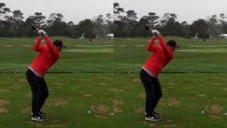 Viktor Holvand Golf Swing Down The Line Driver [upl. by Conal362]