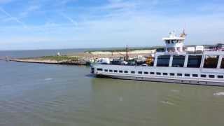 Norderney  Deutschland Fähre zwischen Norddeich und der Insel [upl. by Merrilee144]