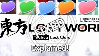 Touhou Lost Word Explained  Friendship FIXED [upl. by Merry]