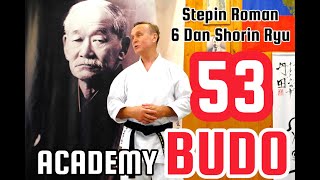 BUDO ACADEMY 53 STEPIN ROMAN 6 DAN SHORIN RYU [upl. by Corena]