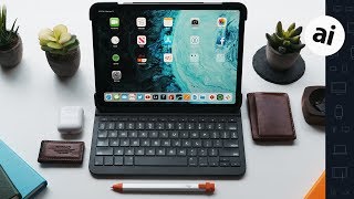 Logitech Slim Folio Pro Review The Best iPad Pro Keyboard [upl. by Roosnam]