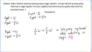 Zadanie 24 Równanie wymierne Rozwiązanie zadania tekstowego [upl. by Eibrab631]