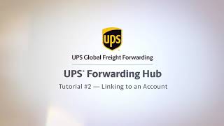 UPS Forwarding Hub Tutorial 2 Link An Account [upl. by Sheridan]