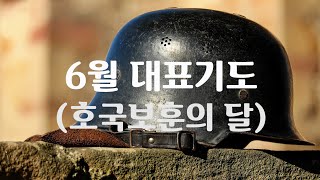 대표기도가 어려운 분들을 위한 6월 주일 대표기도호국보훈의 달대표기도문2회반복 [upl. by Lomaj]