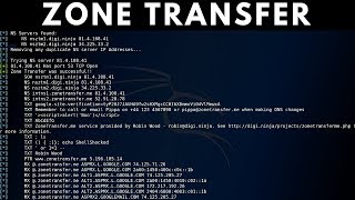 DNS Zone Transfer Tutorial  Dig Nslookup amp Host [upl. by Elacim]