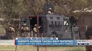 Man shot and killed by law enforcement during Tahoka SWAT standoff [upl. by Cohlier]