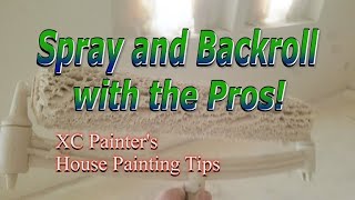 Spray and Backroll with the Pros  Interior Painting [upl. by Carney]