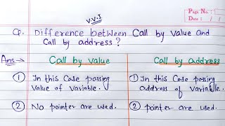 difference between call by value and call by reference  call by value Vs call by address [upl. by Nahsed336]