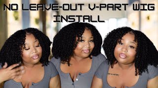 NO LEAVEOUT V PART WIG INSTALL  SUPER EASY [upl. by Lumpkin]