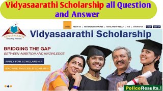 All Question and Answer Vidyasaarathi Scholarship  Vidyasaarathi Scholarship Real or Fake  60000 [upl. by Lewison]