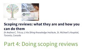 Doing scoping reviews [upl. by Milon]