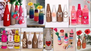 DIY Glass Bottle Decoration Ideas  DIY Room Decor Projects [upl. by Lokin105]