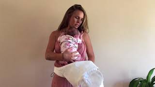 Zarpar Bebê Wrap Carrier  Newborn Tutorial [upl. by Diane-Marie]