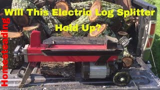 Harbor Freight Electric Log Splitter Review [upl. by Ellenar449]