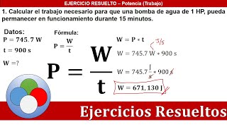 Potencia  EJERCICIOS RESUELTOS [upl. by Breeze]