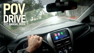 2020 Toyota Vios XLE CVT POV Manual Mode Drive Impressions [upl. by Anirad802]