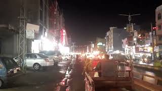 Ghauri town phase 5 B kalma chowk night view latest update 152024 [upl. by Martinsen851]