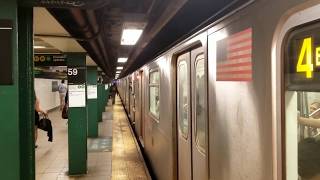 MTA NYC Subway 4 5 6 N R W trains at Lexington Ave  59 St [upl. by Doreen]