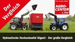 Fliegl AgroCenter  Hydraulische Heckschaufel Hochkippschaufel Gigant im Einsatz [upl. by Mis329]