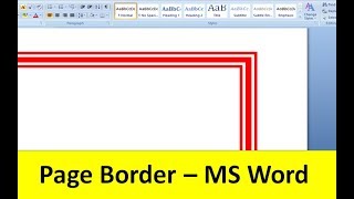 How to Add a Colorful Page BORDER  Ms Word [upl. by Adnorahs]