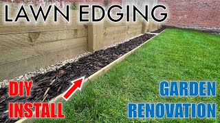 DIY Lawn Edging Installation  Garden Renovation [upl. by Lenaj918]