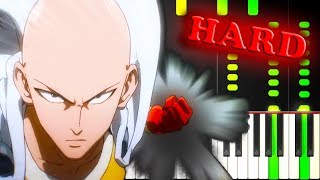 ONE PUNCH MAN  OPENING SONG  Piano Tutorial [upl. by Delahk]